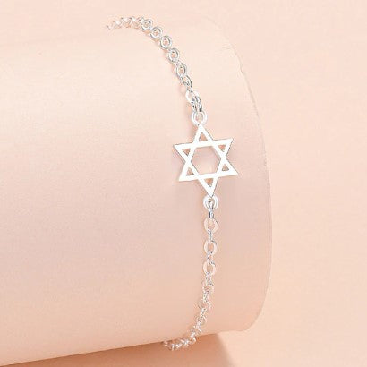 925 Sterling Silver Women Star Chain Bracelet For Women Luxury Jewelry