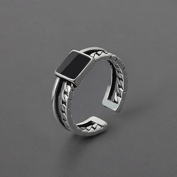 Unisex New Chain Style Open Adjustable Ring