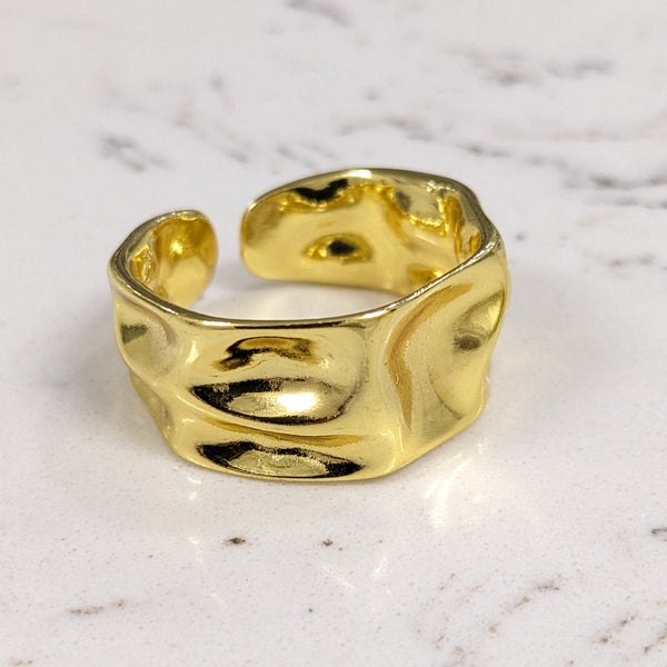 New Elegant Irregular Geometric Style Adjustable Ring