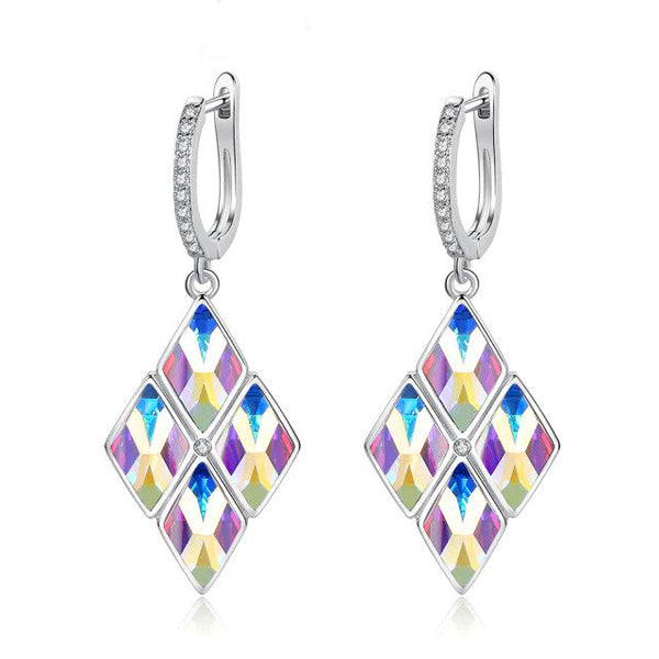 Siltaki Crystals From SWAROVSKI Elegant Dangle Drop Earrings