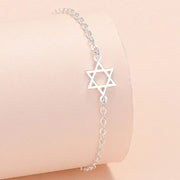 925 Sterling Silver Women Star Chain Bracelet For Women Luxury Jewelry