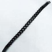 Titanium Stainless Steel Black Color Unisex Chain Bracelet