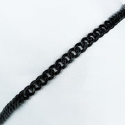 Titanium Stainless Steel Black Color Unisex Chain Bracelet