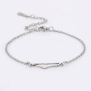 Palestine Map Charm Stainless Steel Chain Bracelet