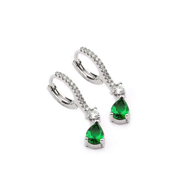Turkish Emerald Green 925 Sterling Silver Earrings
