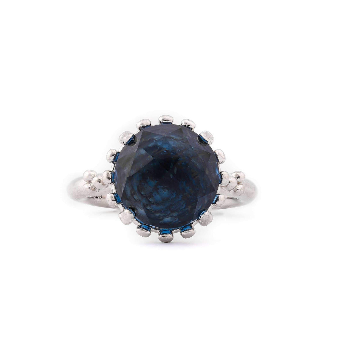 Blue Sapphire Sterling Silver Ring