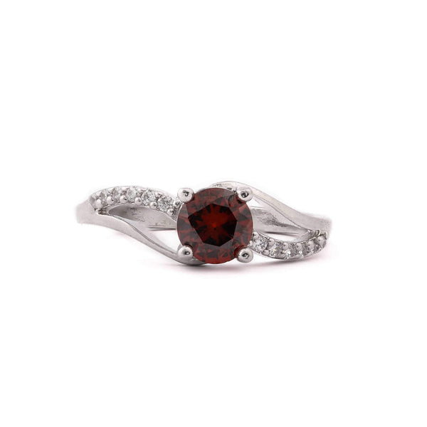 Red Onyx  Stone Sterling Silver Ring