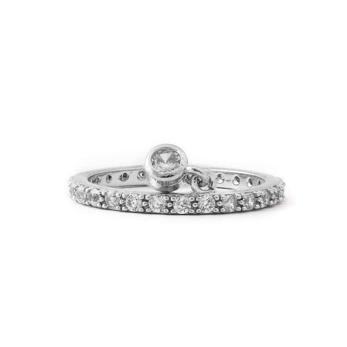 Hanging Pendulum Style Sterling Silver Ring