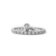 Hanging Pendulum Style Sterling Silver Ring