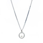 White Round Pearl Pendant