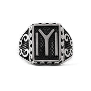 Ertugrul's Kayi Tribe Symbol Sterling Silver Mens Ring