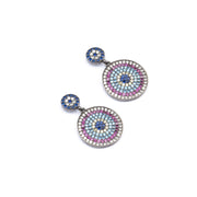 Aztec Design Sterling Silver Earring