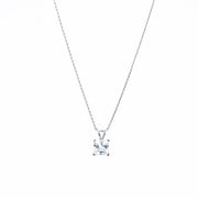 Silver Zircon Stone Pendant