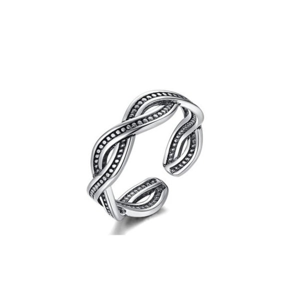 Thai Silver Adjustable Hollow Band