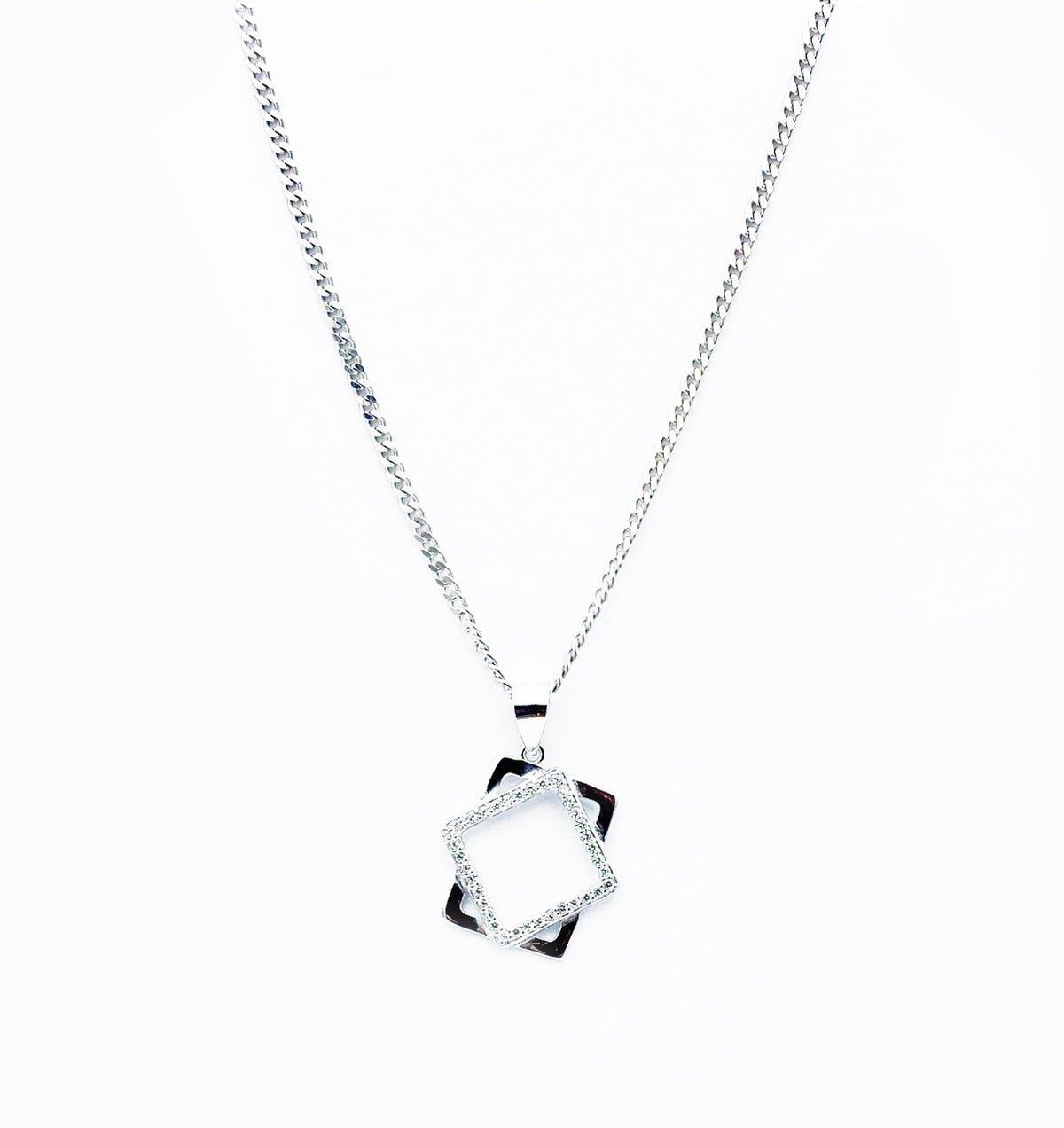 Steric Shape Silver Pendant
