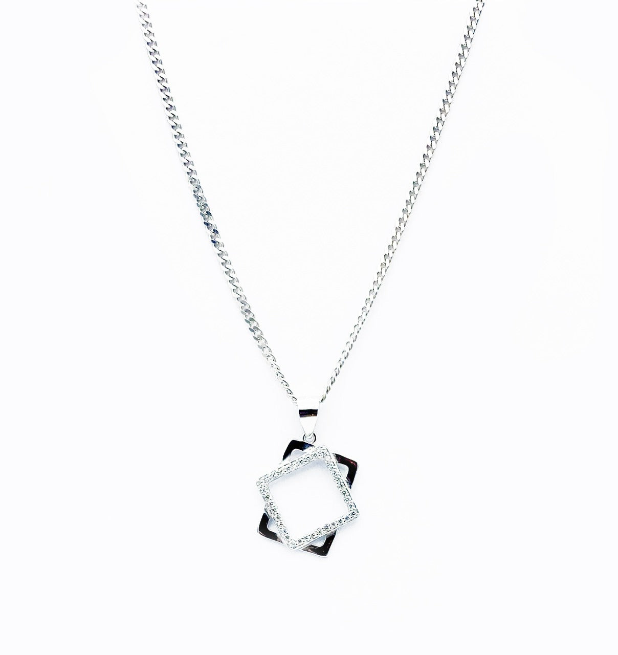 Steric Shape Silver Pendant