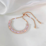SILTAKI Rhinestone Rose Gold Designer Silver Shiny Luxury Bracelets