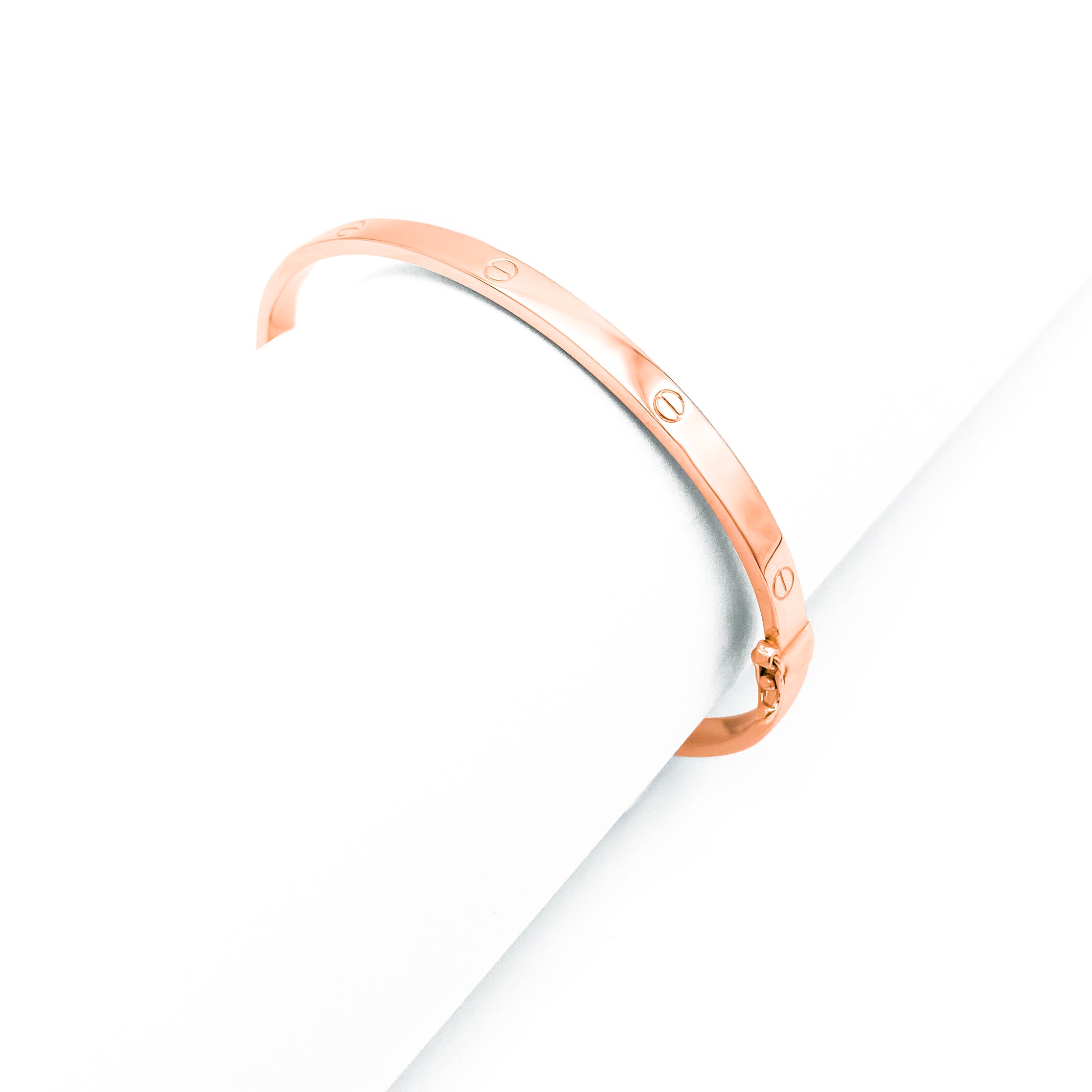 Cartier Silver Rose Gold Bangle For Women