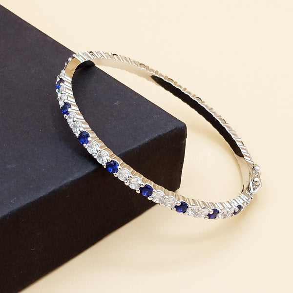 925 Sterling Silver Bracelets On Hand Luxury Cubic Zirconia Crystal Bracelet