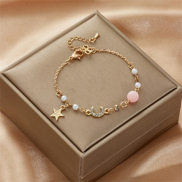 New Luxury Elegant Irregular Imitation Natural Pearl Stones Bracelet
