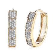 SILTAKI New Luxury Gold Color Micro Zircon Earrings