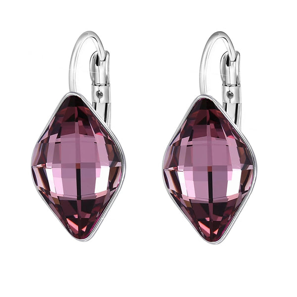 New Charm Luxury Style Shining Crystal Dangle Earrings