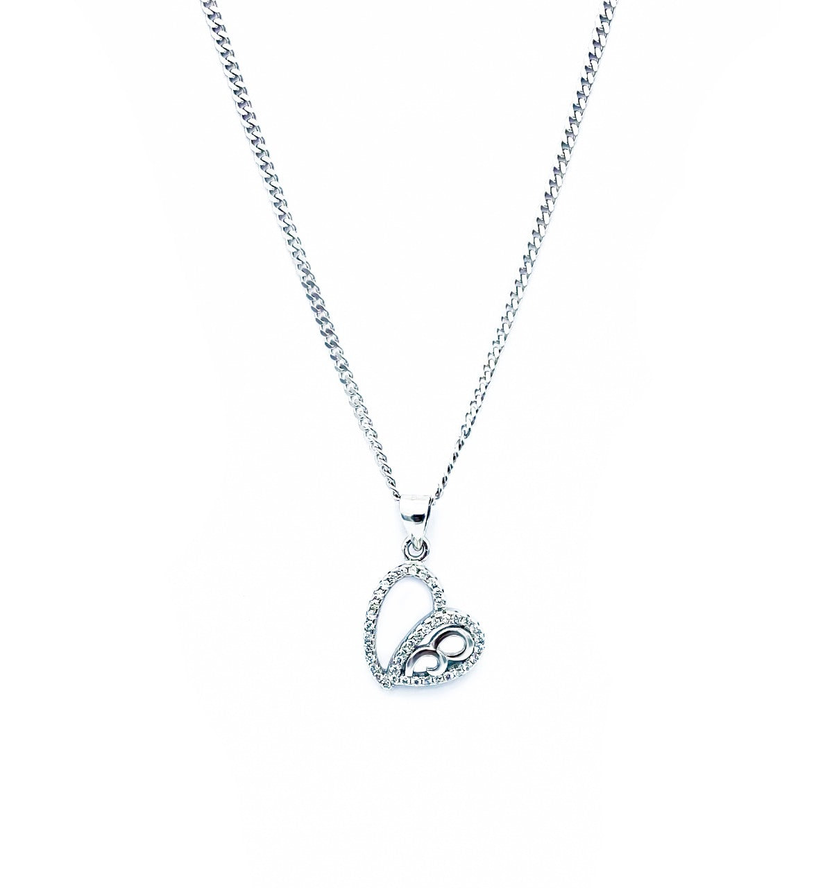 Silver Heart Shape Pendant