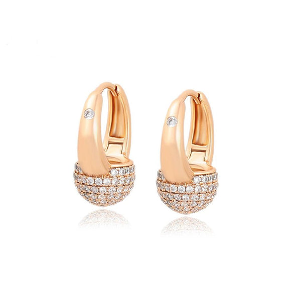 New Arrival Fashion Luxury Gold Color Hoop Earrings