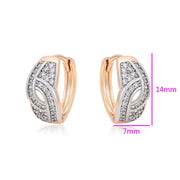 New Arrival Elegant Fashion Luxury Gold Color Hoop Earrings