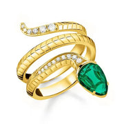 New Design Smart Snake Shaped Gold Color Open Adjustable Ring