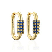 Unique Design Luxury Geometric Hoop Earrings