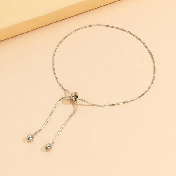 New Luxury Adjustable Chain Vintage Fashion Simple Thin Chain Anklet
