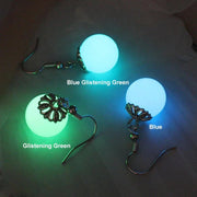 Fashion Luminous Pearl Classic Glow In The Dark 3 Colors 12mm Dangle Drop Earrings