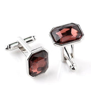 4 Colors Luxury High Quality Zircon Insert Cufflinks for Men