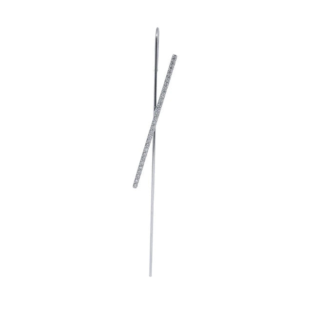 White Microstone Ear Wrap