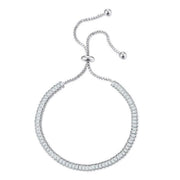 Sparking Zircon Jewelry Silver Color